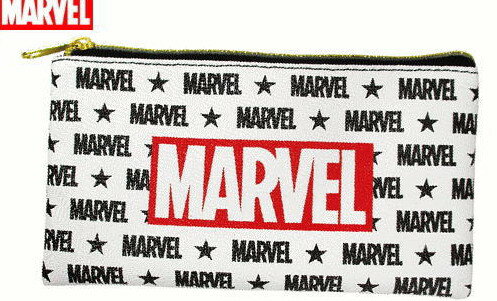 マーベル ペンケース 男の子 【送料無料】 【マーベルキャラクター】フラットペンポーチ【ホワイトスター】【ペンケース】【MARVEL】【アメコミ】【ヒーローズ】【ポーチ】