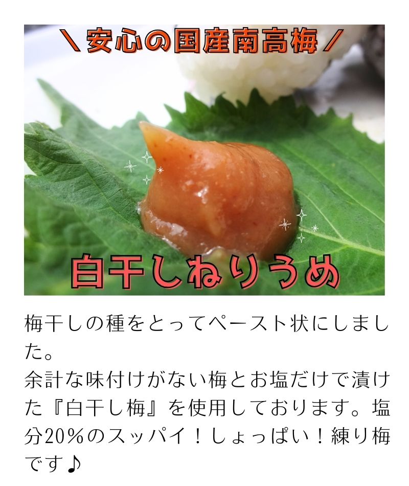 【10％OFF】紀州南高梅　ねり梅180g【練り梅】【国産】【和歌山県産】【うめぼし】【梅干し】【白干し梅】【天日塩】【無添加】1個　2個　3個　4個　5個　20個