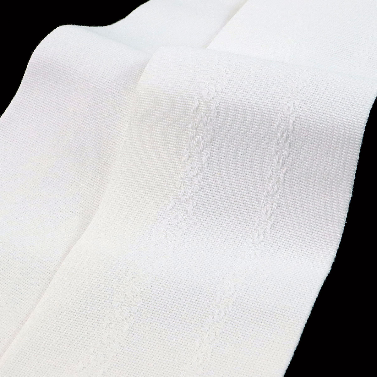 角帯 -38- 綿献上 白/白 献上柄 綿100% 日本製