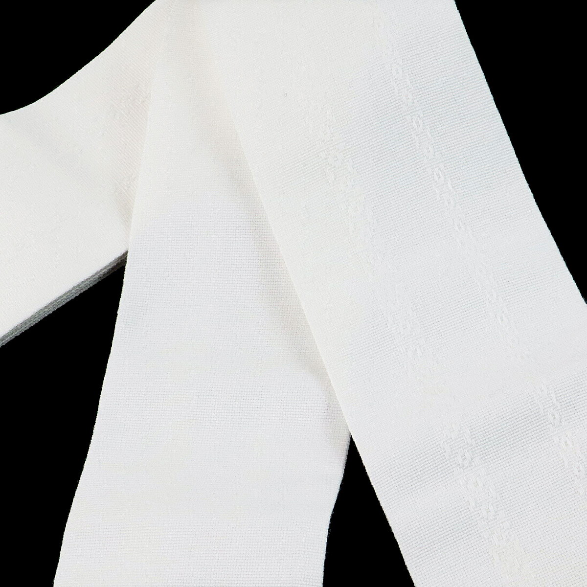 角帯 -38- 綿献上 白/白 献上柄 綿100% 日本製