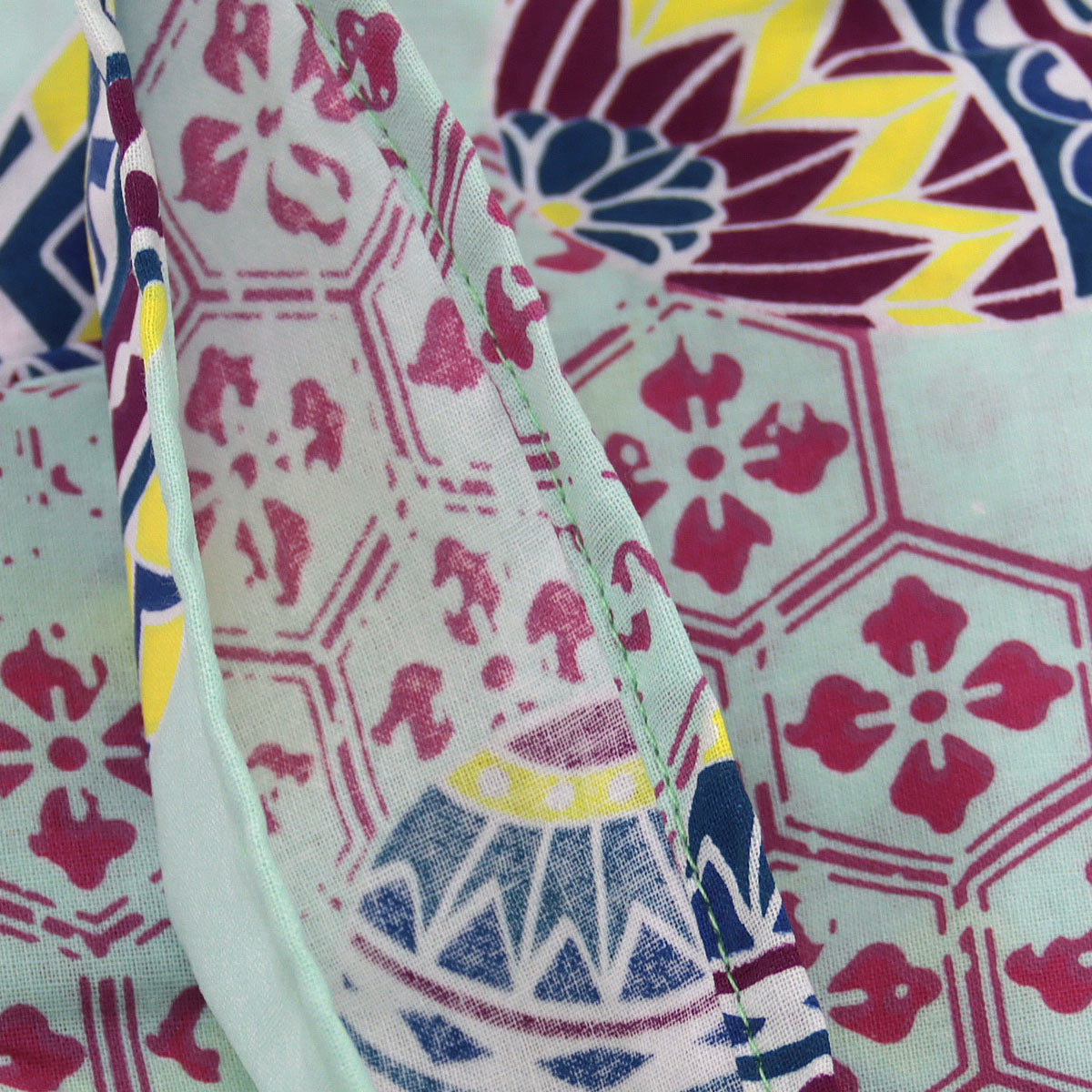 仕立て浴衣 レディース -10A- 瓶覗/手鞠 Free-Size 綿100%