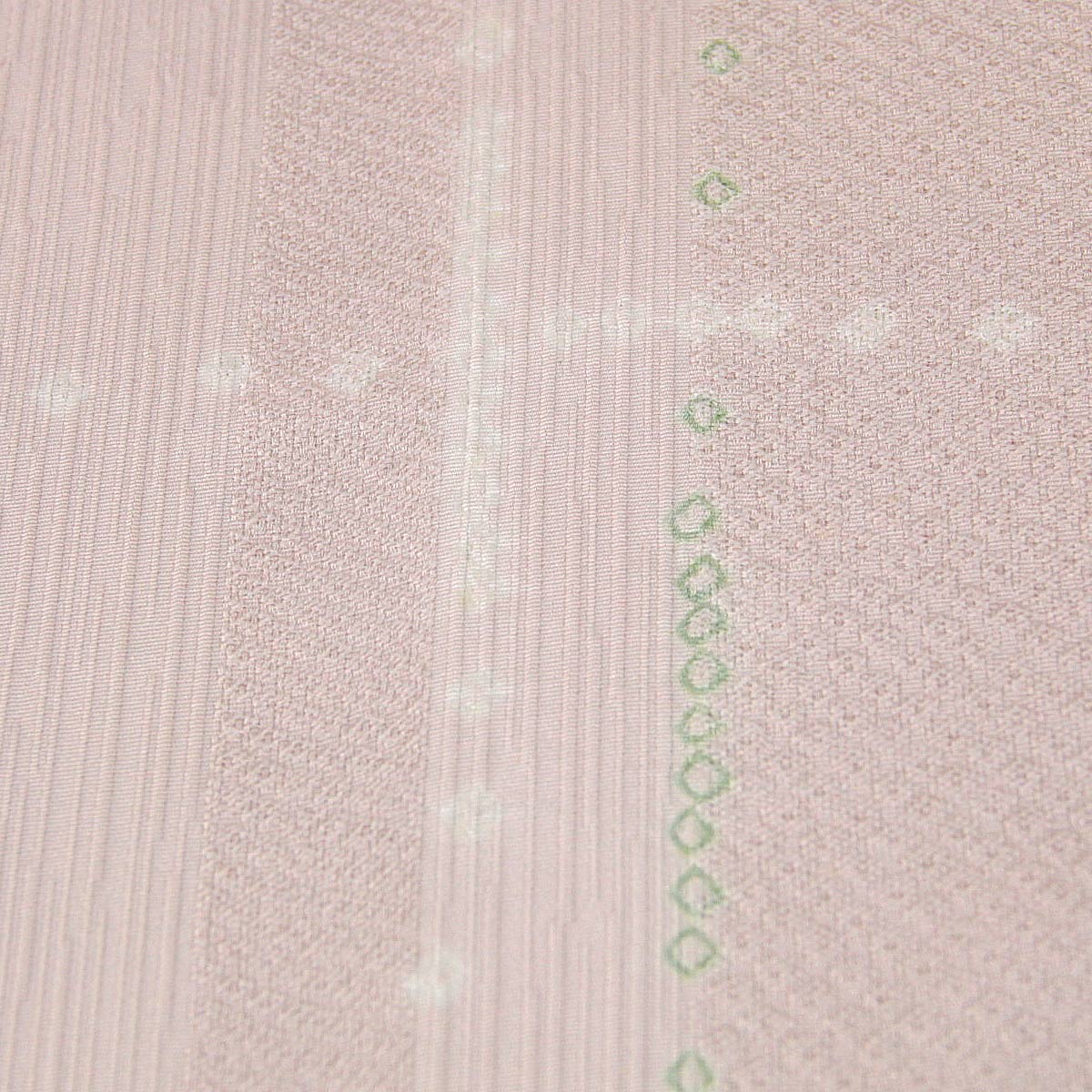 道行コート 羽尺 反物 -23- 京友禅 紋意匠ちりめん あしきぬ織 絹100% 灰桜