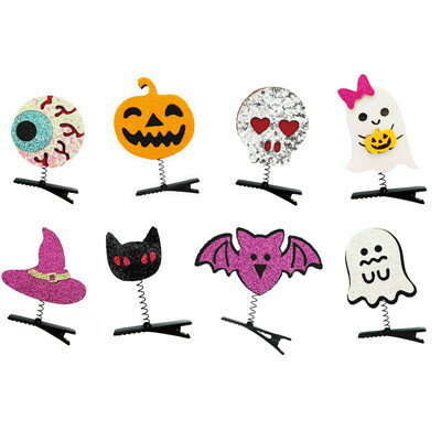 ゆらゆらハロウィンヘアクリップ 25入【景品 おもちゃ 子供会 お祭り くじ引き 縁日 お子様ランチ】