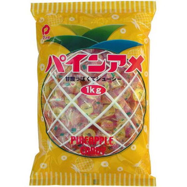 パイン 1kgパインアメ 1袋【駄菓子 通販 おやつ 子供会 景品 お祭り くじ引き 縁日】