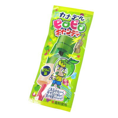 カナデルピロピロキャンディ 青りんご味 24入【駄菓子 通販 おやつ 子供会 景品 お祭り くじ引き 縁日】