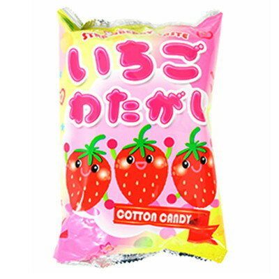 いちごわたがし 10入【駄菓子 通販 おやつ 子供会 景品 お祭り くじ引き 縁日】