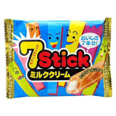 セブンスティック ミルククリーム 12入【駄菓子 通販 おやつ 子供会 景品 お祭り くじ引き 縁日】の商品画像