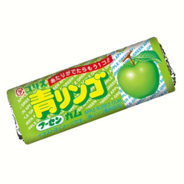 コリス 青リンゴフーセンガム 40入【駄菓子 通販 おやつ 子供会 景品 お祭り くじ引き 縁日】