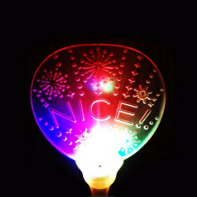 光る！ナイスうちわ 12入【景品 おもちゃ 子供会 お祭り くじ引き 縁日 お子様ランチ】
