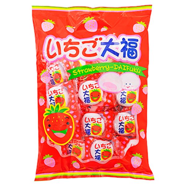 いちご大福 165g（目安個数28個）【駄菓子 通販 おやつ 子供会 景品 お祭り くじ引き 縁日】