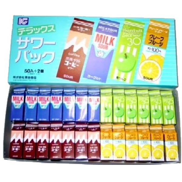 サワーパック 50入【駄菓子 通販 おやつ 子供会 景品 お祭り くじ引き 縁日】の商品画像