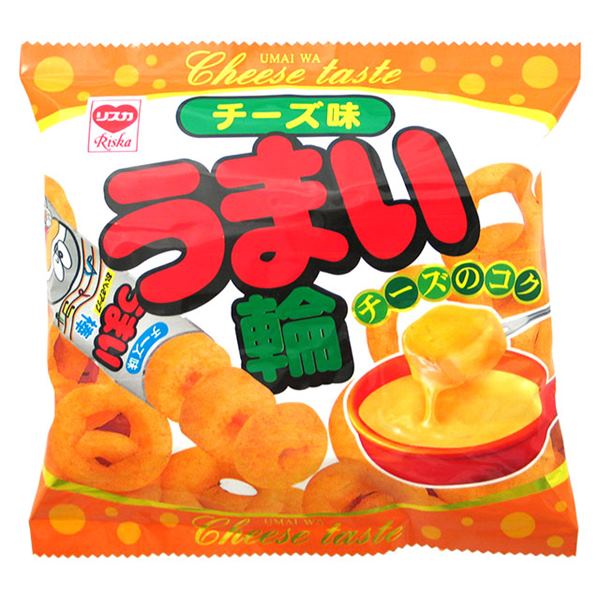 リスカ うまい輪チーズ味17g 30袋入【駄菓子 やおきん 通販 おやつ 子供会 景品 お祭り くじ引き 縁日】