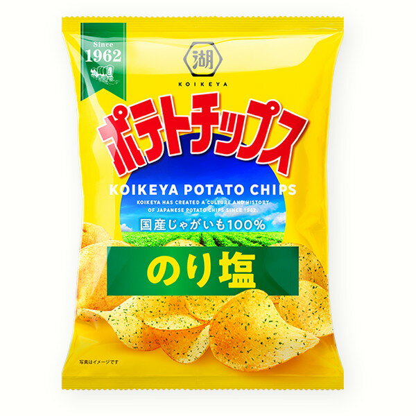 楽天駄菓子・イベント用品　あおい玩具湖池屋 ポテトチップスのり塩27g 24入【駄菓子 通販 おやつ 子供会 景品 お祭り くじ引き 縁日】