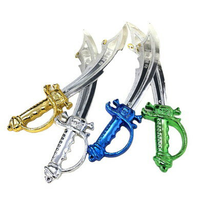 メタリック海賊剣（大） 12入【景品 おもちゃ 子供会 お祭り くじ引き 縁日 お子様ランチ】の商品画像