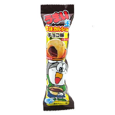 楽天駄菓子・イベント用品　あおい玩具うまい玉カルシューチョコ味 20入【駄菓子 通販 おやつ 子供会 景品 お祭り くじ引き 縁日 バレンタイン】