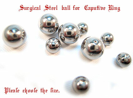 【2個セット\380】キャプティブビーズリング用スペアボール/はめ込み式/替え玉/カスタマイズ/ボディピアス/ボディピ/同サイズ2個/サージカルステンレス/パー...