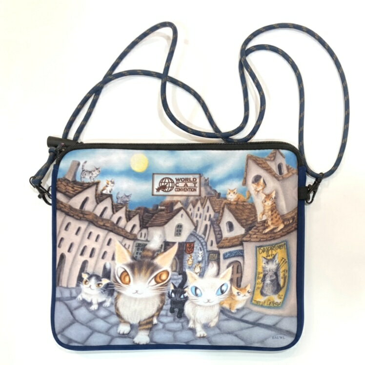 ダヤン ショルダー わちふぃーるど ネオプレーン サコッシュ SCO レディース 猫 猫柄 猫好き ネコ ねこ 猫のダヤン 斜め掛け かわいい ポシェット ブランド カジュアル ミニショルダー ダヤングッズ プレゼント 誕生日 父の日のサムネイル