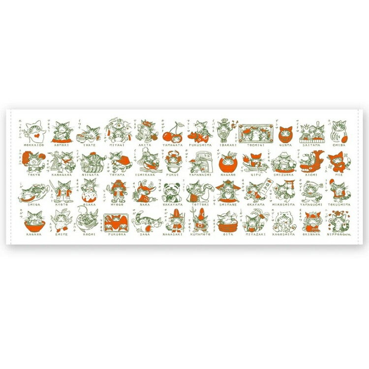 ダヤン タオル わちふぃーるど ガーゼてぬぐい ご当地ダヤン 【ヴィン...(3)