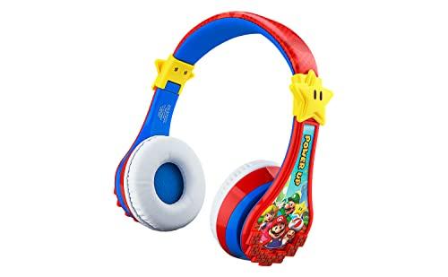 【並行輸入品】 eKids スーパーマリオ ワイヤレス Bluetooth マイク付き ポータブルキッズヘッドフォン 音量を下げて聴覚を保護 充電式バッテリー 調整可能 キッズヘッドバンド プレゼント 子供