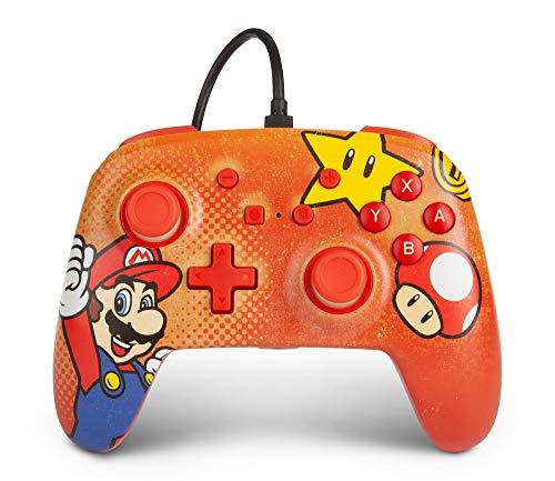 【並行輸入品】 PowerA Nintendo Switch用 拡張有線コントローラ - マリオヴィンテージ ゲームパッド 有線ビデオゲームコントローラ ゲームコントローラ - ニンテンドースイッチ