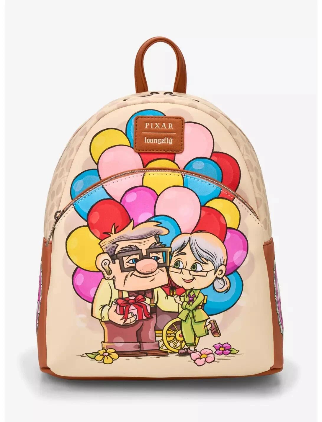 【並行輸入品】 Disney Pixar カールじいさんの空飛ぶ家 カール＆エリー ミニリュック バルーンカート バックパック 男の子 女の子 バッグ リュックサック