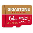 Gigastone 64GB マイクロSDカード A2 V30 Ultra HD 4K ビデオ録画 Gopro 防犯カメラ用 高速4Kゲーム 動作確認済 95MB/s マイクロ SDXC UHS-I U3 C10 Class 10 m(3)