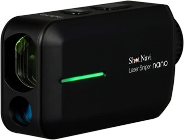 ショットナビ Shot Navi レーザースナイパー ナノ LaserSniper nano ブラック ゴルフ 距離計 測定器 ゴルフナビ 超軽量 日本製 6倍ズーム 1000y計測 高速0.3秒計測 高低差 充電式 レーザー距離計測器