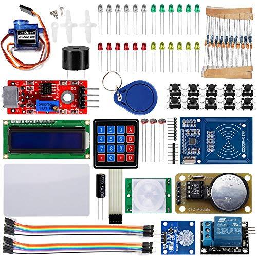 OSOYOO(オソヨー) アルドゥイーノ Arduino 用 RFIDセキュリティシステムDIYスターターキット RFID実験研究キット ドア アクセスコントロール 自動改札システム 貨物運搬や家畜の管理などにも使用されている (RFID実験や開発用電子