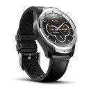 【中古品-良い】【並行輸入品】 TicWatch Pro スマートウォッチ Android iPhone 対応 シルバー Wear OS by Google IP68防水防塵 GPS 心拍計 歩数計 LINE通知 ティックウォッチ