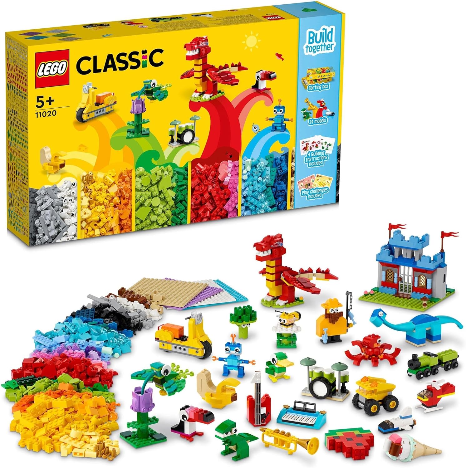 レゴ クラシック 【並行輸入品】 LEGO レゴ クラシック いっしょに組み立てよう！ クリスマスギフト クリスマス 11020 おもちゃ ブロック プレゼント STEM 知育 男の子 女の子