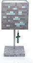 【並行輸入品】 マインクラフト ダイヤモンド 鉱石 ブロック デスクランプ 3D ダイヤモンド ソード付き 寝室 デスク リビングルーム プレイルーム用の LE...