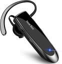 Bluetooth イヤホン 片耳 ブルートゥースイヤホン 耳掛け式 マイク内蔵 ハンズフリー通話 260mAh大容量バッテリー 24時間連続使用 1440時間スタンバイ 左右耳兼用 SIRI対応/CVC6.0ノイズキャンセリング 軽量 快適装着 運転/在宅勤務/テレワーク/LINE (ブラック) New bee B41