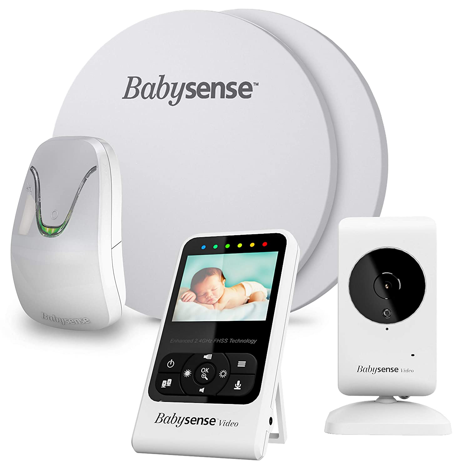 【並行輸入品】 ベビーセンス7 ビデオ SIDS防止 カメラ モニター セット 最新版 New Babysense 7 赤ちゃん センサーパッド マットレス ベビーベッド 無呼吸 New Model - Babysense Video & Baby Movement Monitor - Bundle Pack - Babysense Video Baby Monitor V24R