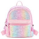 【並行輸入品】 レインボー リュック バッグパック ラメ オーロラ リュックサック 子供 幼児 保育園 幼稚園 小学生 遠足 通学 旅行 女の子 男の子 プレゼ...