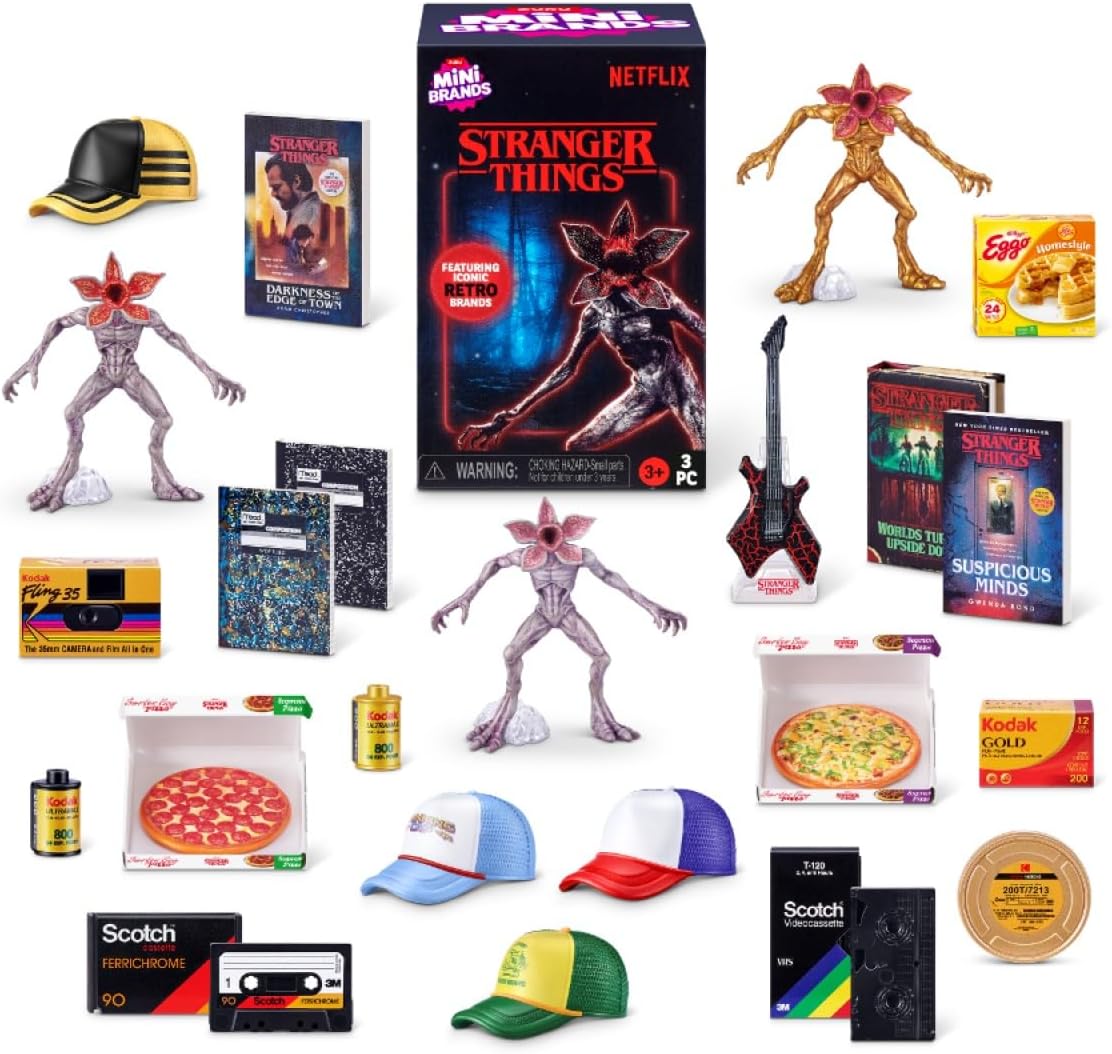 ミニブランズ ストレンジャーシングス ミニチュア ブラインドボックス 3個入り ランダム コレクタブル Netflix公式 ごっこ遊び ままごと おもちゃ 誕生日 クリスマス 女の子 男の子【並行輸入品】Mini Brands Fill The Fridge Playset