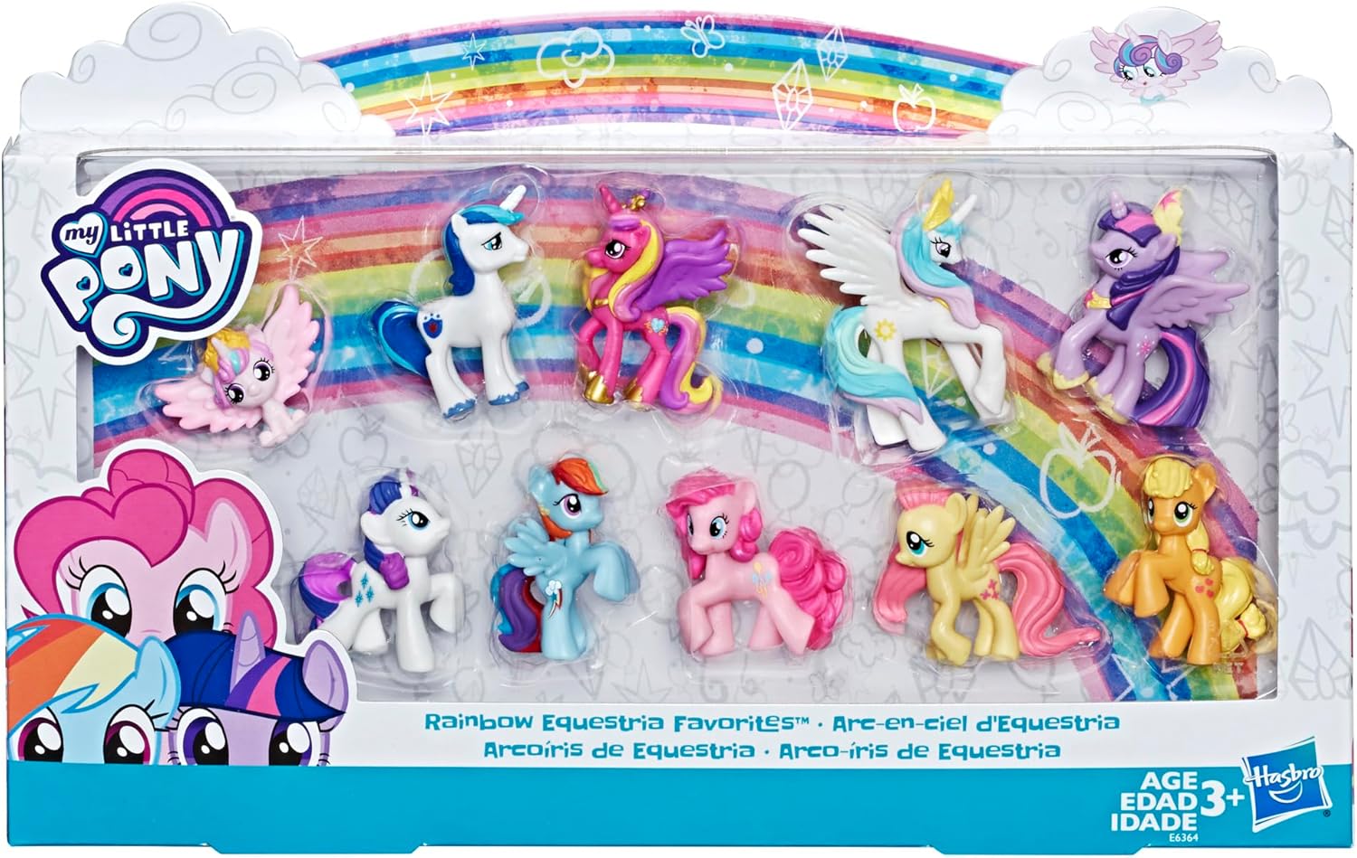 マイリトルポニー レインボーエクエストリア フェイバリット フィギュアセット 10体入り キャラクターコレクション 3歳以上 MLP トモダチは魔法 ごっこ遊び ままごと おもちゃ 誕生日 クリスマス 女の子 男の子【並行輸入品】My Little Pony Toy Rainbow Equestria 10 Figure