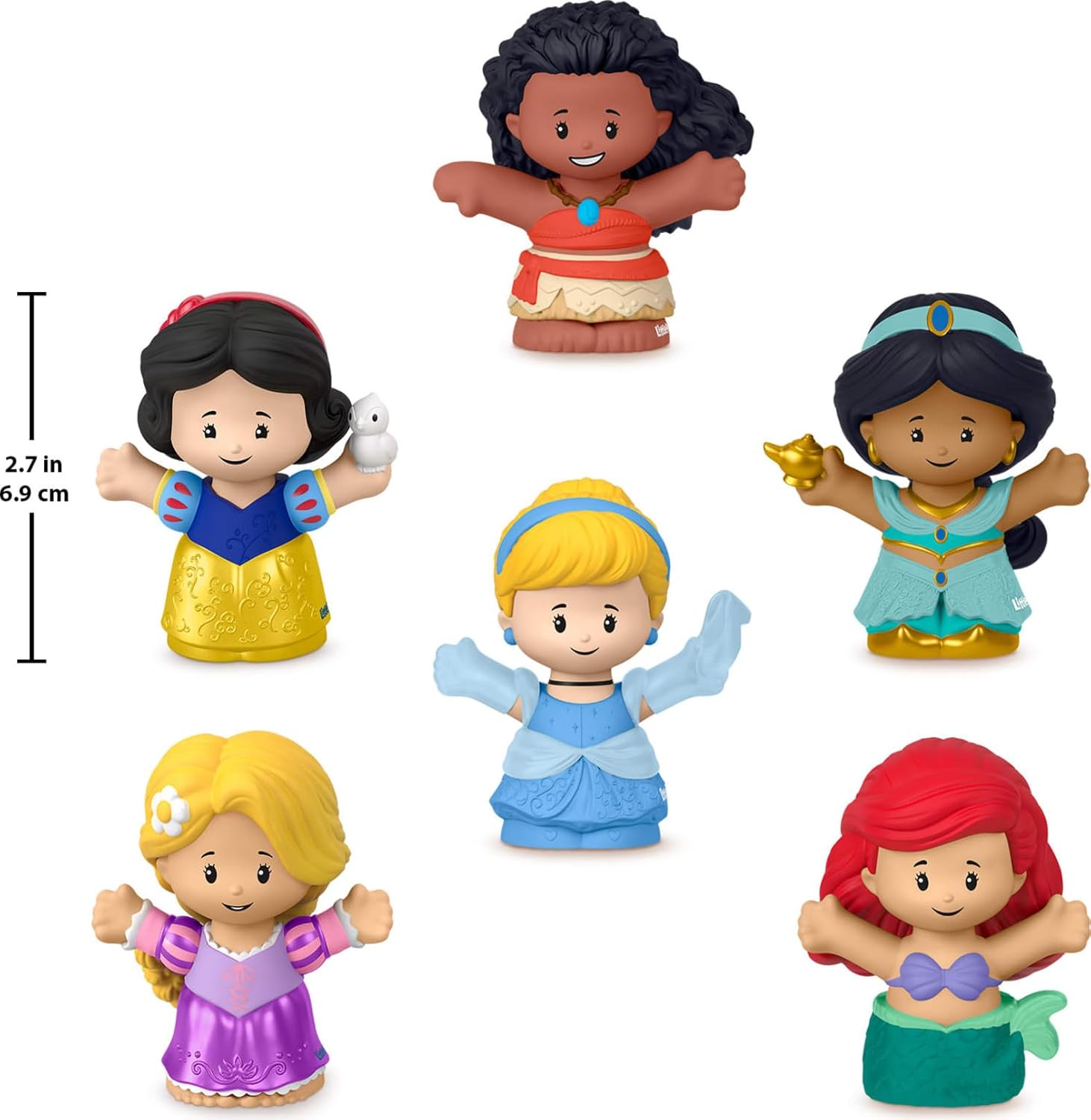 フィッシャープライス リトルピープル ディズニー プリンセス フィギュアセット 6体入り 幼児 キャラクター フィギュア ごっこ遊び ままごと おもちゃ 誕生日 クリスマス 女の子 男の子【並行輸入品】Fisher-Price Little People Toddler Toys Disney Princess Figure