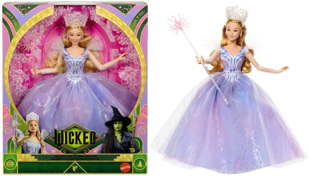 マテル ウィキッド グリンダ デラックスドール ファッションドール 着せ替え人形 アクセサリー付き 可動ドール コレクションドール ごっこ遊び ままごと おもちゃ 誕生日 クリスマス 女の子 男の子 【並行輸入品】Wicked: for Good Deluxe Glinda Fashion Doll