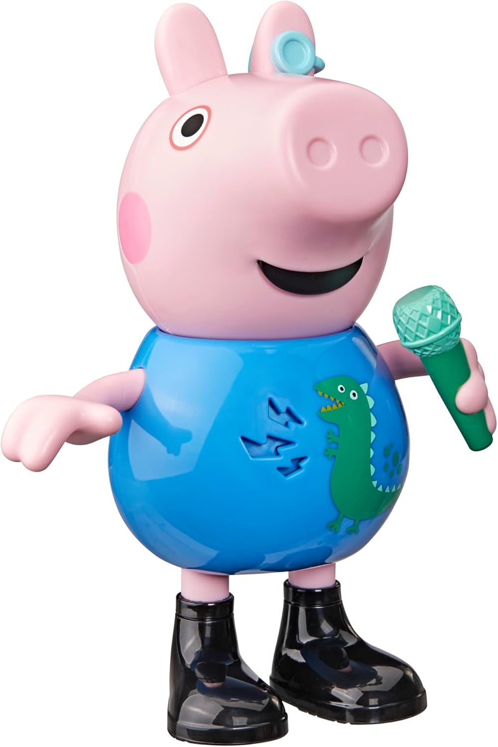 樂天商城 - ペッパピッグ ジョージ おしゃべり フィギュア 約20cm 音声付き 50種以上 サウンド ミュージカルトイ 英語版 おもちゃ 3歳以上 ギフト プレゼント ごっこ遊び ままごと おもちゃ 誕生日 クリスマス 女の子 男の子 【並行輸入品】Peppa Pig Joke & Sing George 8-Inch Figure