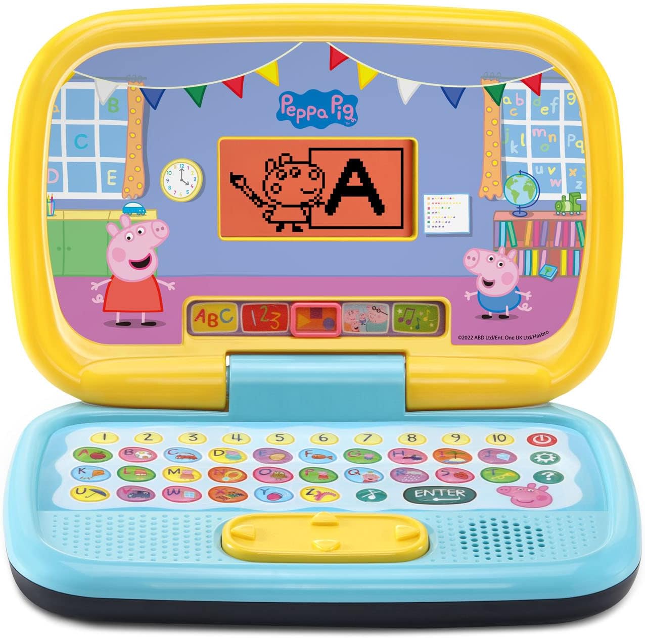 樂天商城 - ペッパピッグ 知育ラップトップ キッズPC おもちゃ ABC 数字 学習ゲーム 2歳以上 音声付き 幼児向け プレゼント ギフト ごっこ遊び ままごと おもちゃ 誕生日 クリスマス 女の子 男の子 【並行輸入品】VTech Peppa Pig Play Smart Laptop