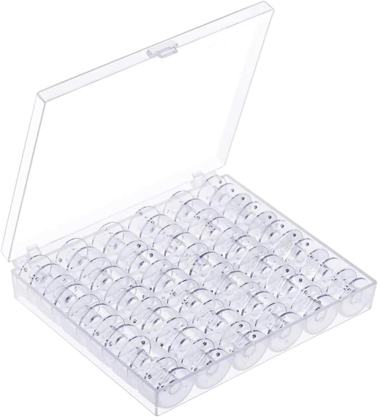 BTtime ミシンボビン 36個セット 家庭用ミシンボビン ボビンホルダー 透明ボビン プラスチック製ボビン ミシン付属品 収納ケース付 裁縫道具 ハンドメイ...