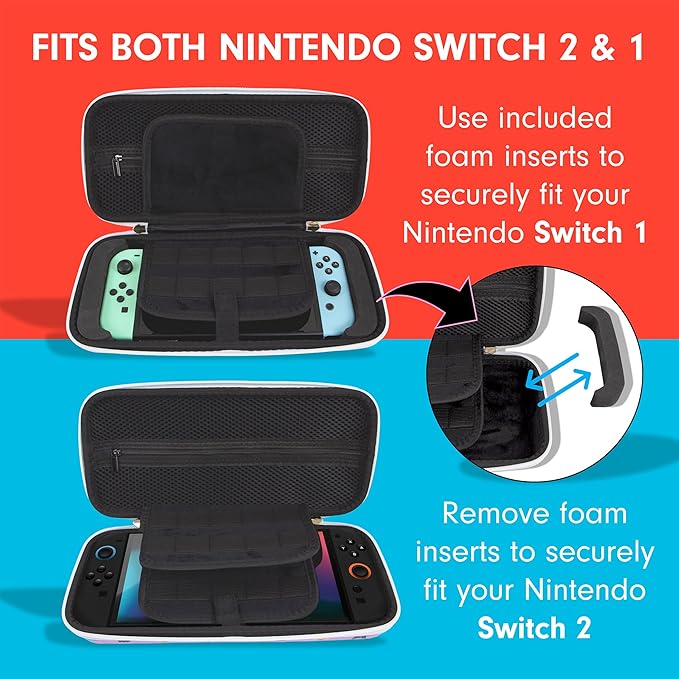 サンリオ Nintendo Switch 2 本体 収納ケース - ハローキティ マイメロ クロミ シナモロール キキララ ゲーム ケース 保護 ライセンス商品 (Nintendo Switch 2、有機ELモデル、Switch Lite、Switch本体に対応)【並行輸入品】 — vista 2