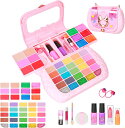 SUITSMILE キッズコスメ メイクセット 女の子 小学生 おもちゃ お化粧セット 女の子 3歳 4歳 誕生日プレゼント 5 6 7 8 9 10歳 クリスマスプレゼント (pink 711)
