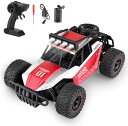 iKing ラジコンカー 子供向け オフロード - rcカー 充電式バッテリー 2.4GHz リモコンカー USB充電ケーブル LEDライト 室内室外遊び 男の...