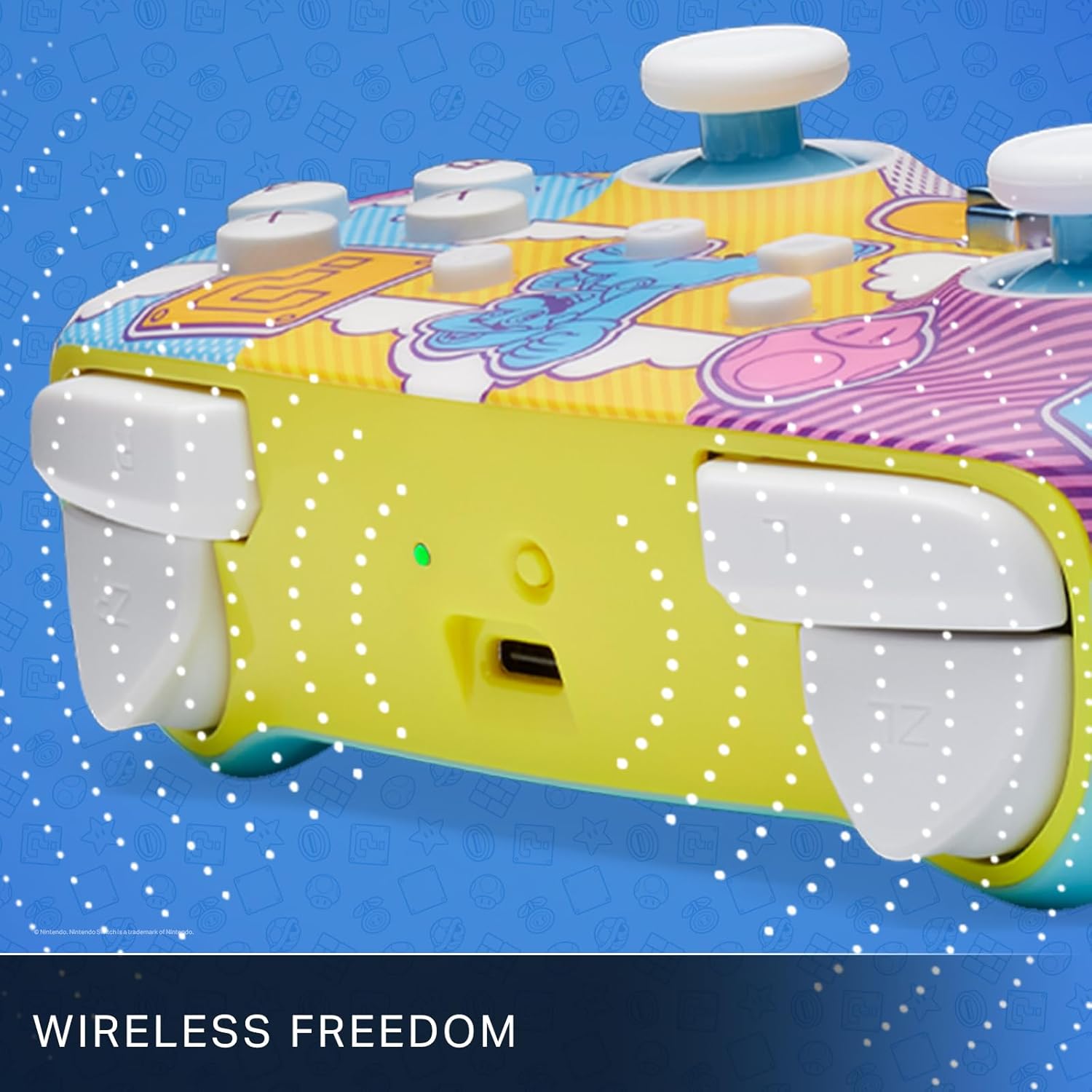 強化版 スーパー マリオ ワイヤレス コントローラー ポップアート Switch／Switch OLED／Lite／Switch 2対応 Bluetooth ゲーム 充電式 ごっこ遊び ままごと おもちゃ 誕生日 クリスマス 女の子 男の子 PowerA Enhanced Wireless Controller for Nintendo 【並行輸入品】