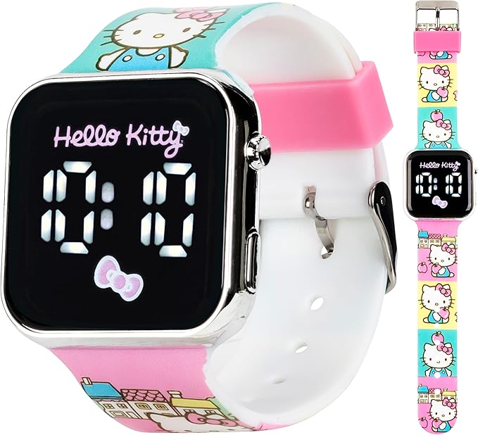 ハローキティ キッズ タッチスクリーン LED ウォッチ｜サンリオ 子供用 デジタル腕時計 女の子 幼児向..