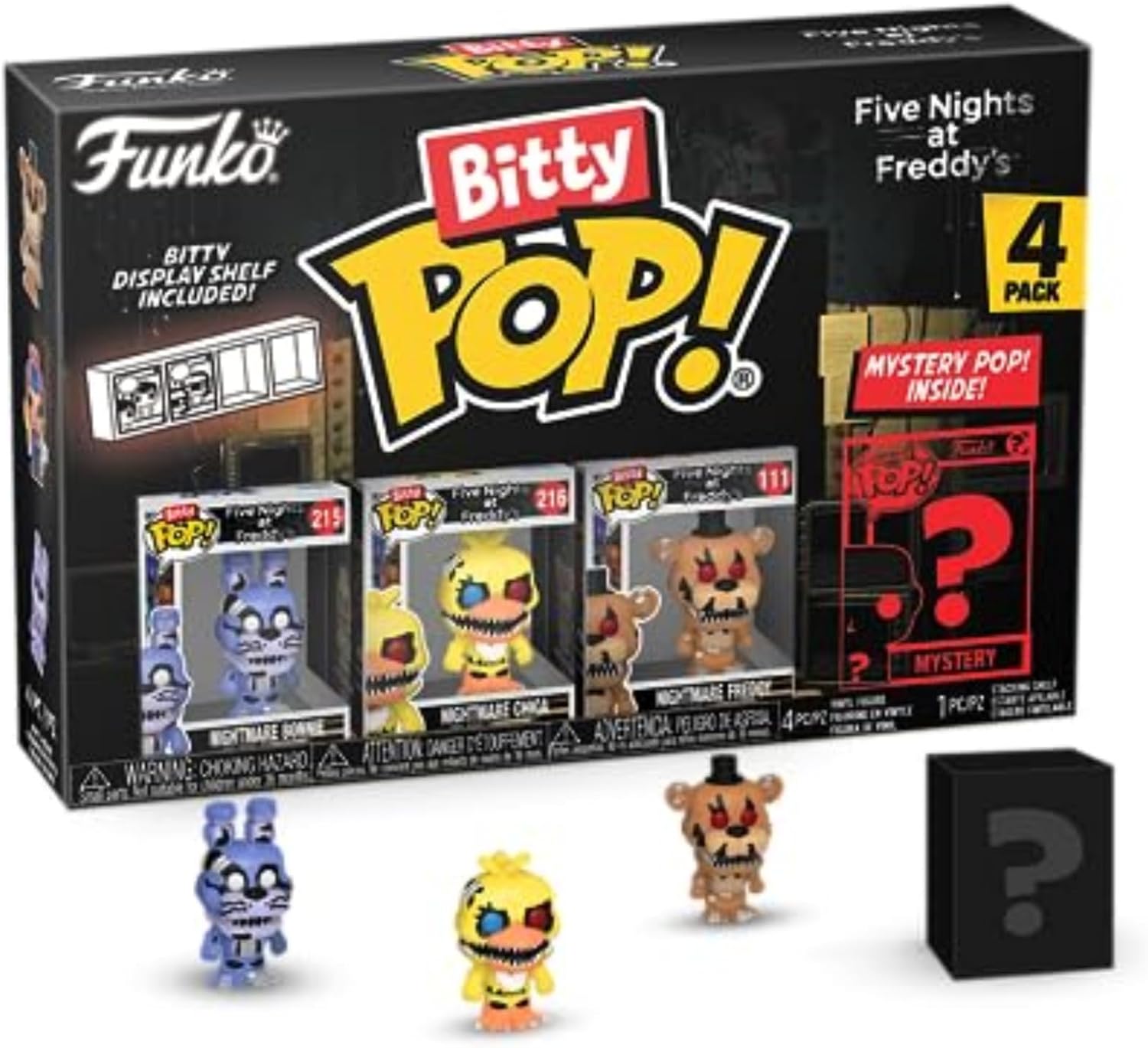 樂天商城 - ファンコ ポップ ビティ FNAF ナイトメア・ボニー ミステリー ミニフィギュア セット｜0.9インチ コレクターズアイテム ごっこ遊び ままごと おもちゃ 誕生日 クリスマス 女の子 男の子【並行輸入品】Funko Bitty POP! Five Nights at Freddy's (FNAF)