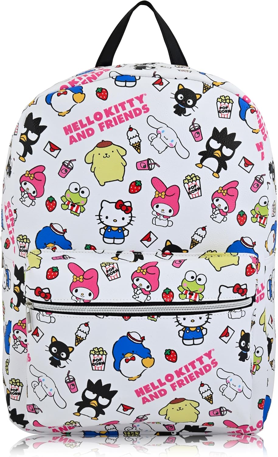 ハロー キティ PUレザー バックパック 16インチ｜サンリオ公式 ユニセックス 大容量 リュック ごっこ遊び ままごと おもちゃ 誕生日 クリスマス 女の子 男の子【並行輸入品】Fast Forward Sanrio Hello Kitty Backpack