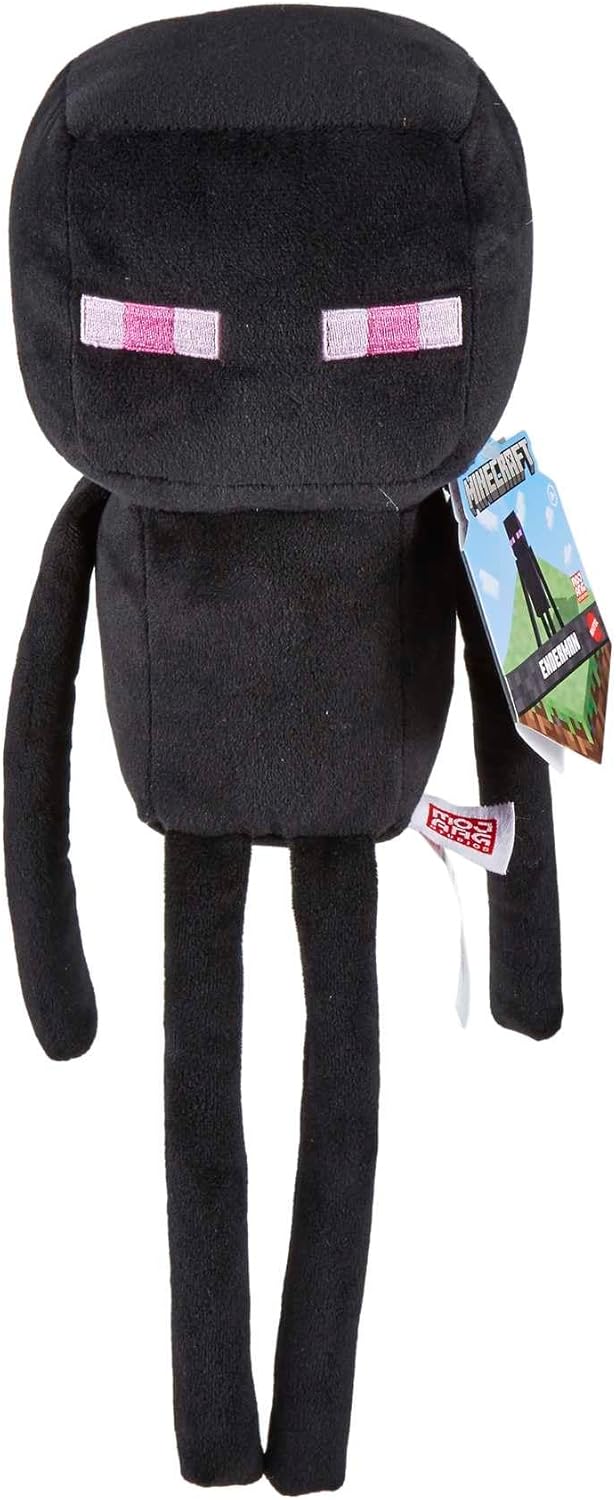 マインクラフト エンダーマン Enderman ぬいぐるみ キャラクター ソフトドール 約20cm ビデオゲームモチーフ マイクラ ごっこ遊び ままごと おもちゃ 誕生日 クリスマス 女の子 男の子【並行輸入品】Mattel Minecraft Basic Plush Character Soft Dolls