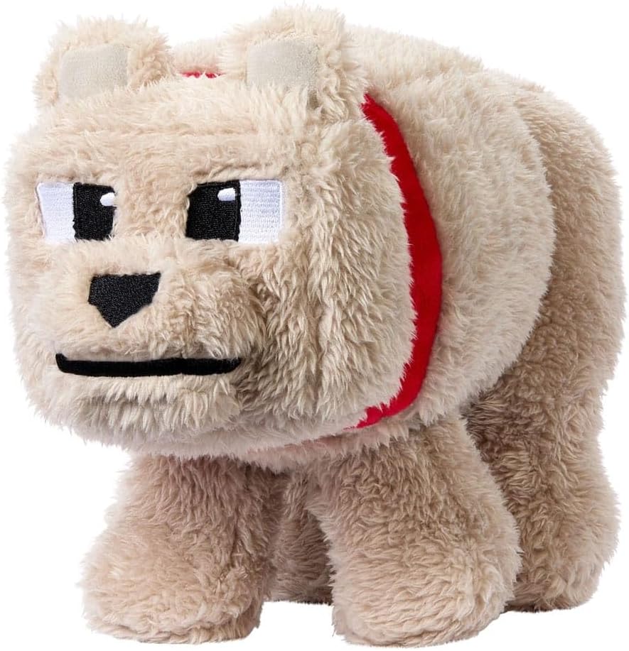 マインクラフト デニス・ザ・ウルフ Wolf ぬいぐるみ キャラクター ソフトドール 約20cm ビデオゲームモチーフ マイクラ ごっこ遊び ままごと おもちゃ 誕生日 クリスマス 女の子 男の子【並行輸入品】Mattel Minecraft Basic Plush Character Soft Dolls